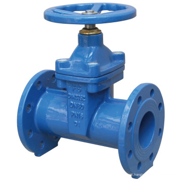 Válvula de gaveta com sede resiliente de flange dupla DIN3202 F5, PN10 / 16